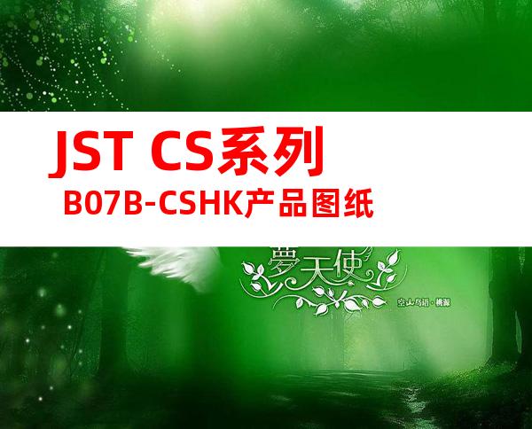 JST CS系列 B07B-CSHK产品图纸